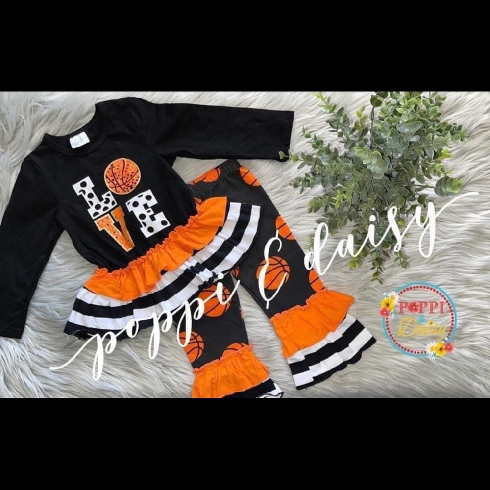 Basketball boutique outfit 6-12 mo